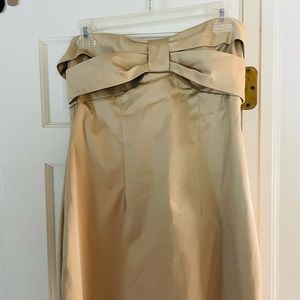 RED VALENTINO Strapless Bow Dress